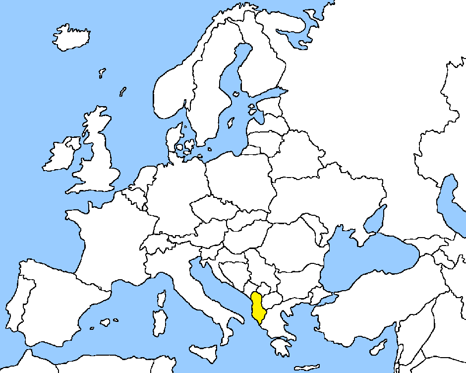 Карта на Албания