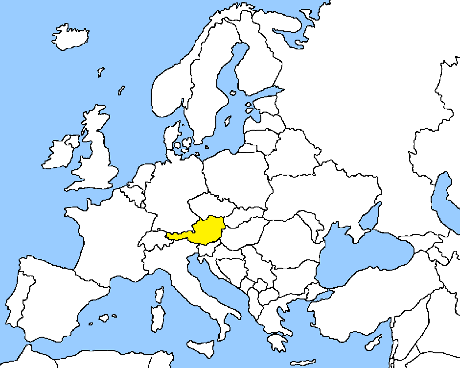 Карта на Австрия