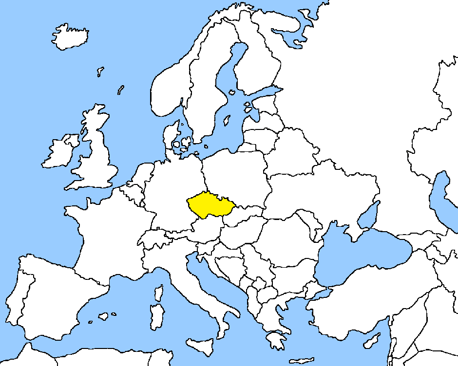 Карта на Чехия