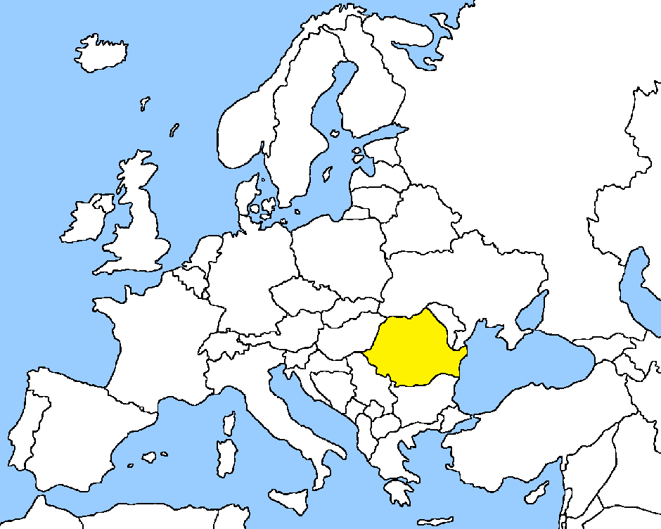 Карта на Румъния