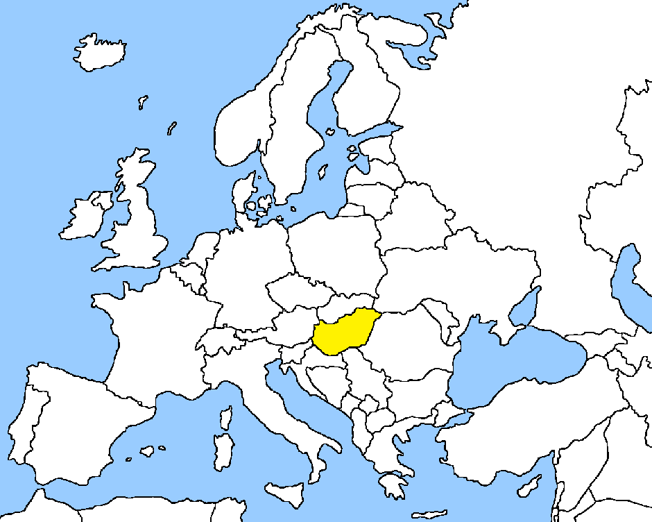 Карта на Унгария